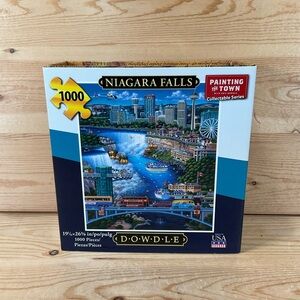 NEW Dowdle Jigsaw Puzzle Niagara Falls 1000 Piece Painting The Town MADE IN USA